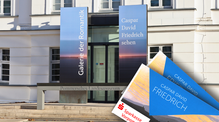 Sparkasse Vorpommern übernimmt Ticketpreise für die Galerie der Romantik