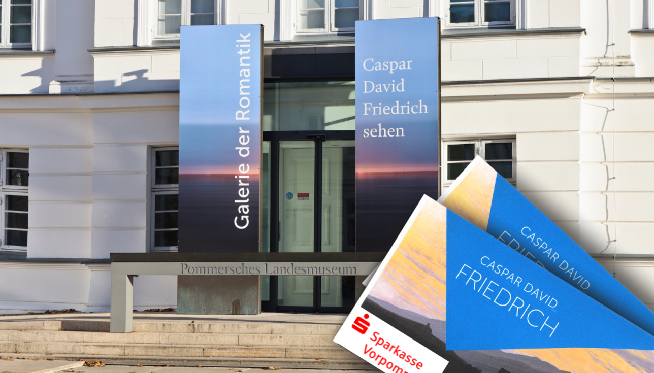 Sparkasse Vorpommern übernimmt Ticketpreise für die Galerie der Romantik