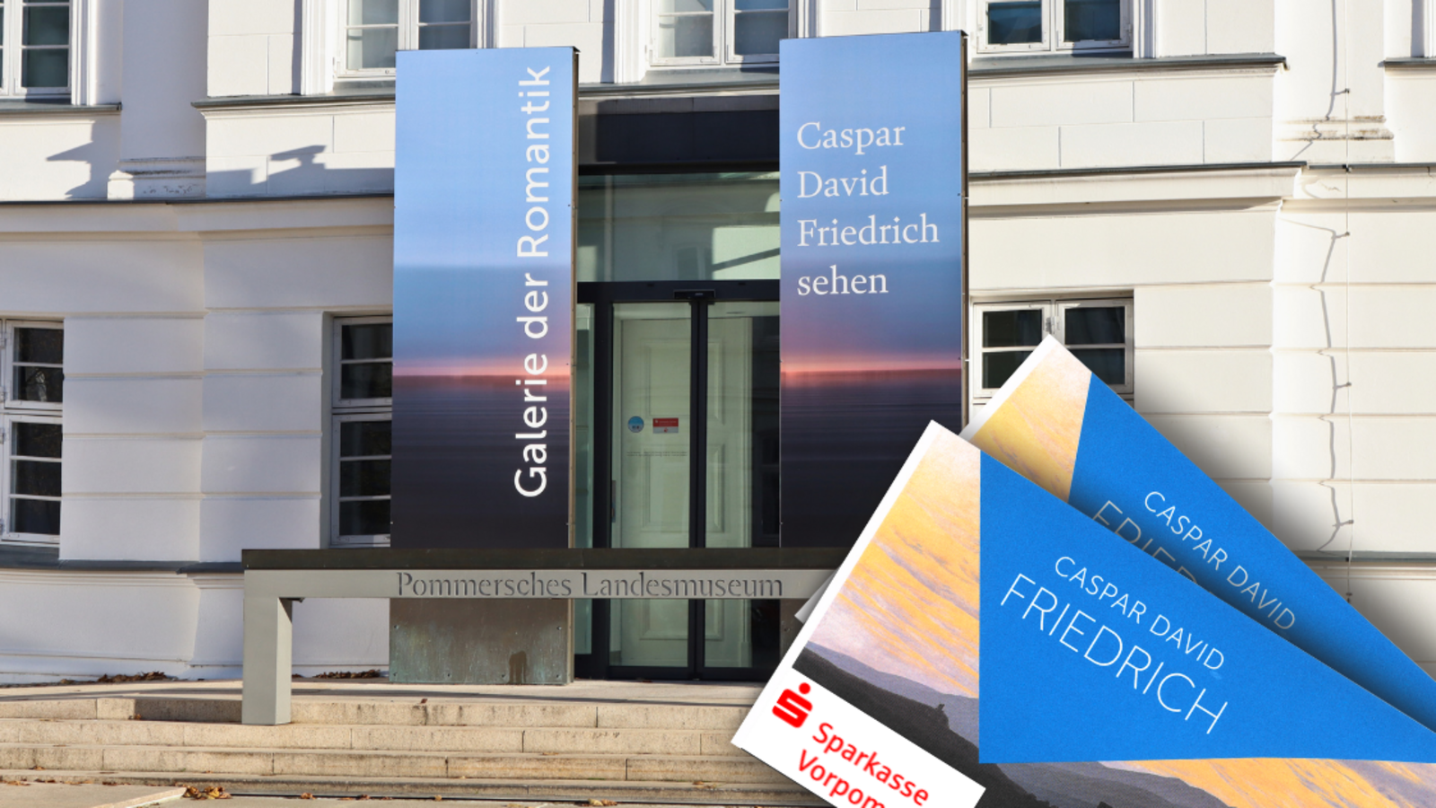 Blick auf das Pommersche Landesmuseum in Greifswald