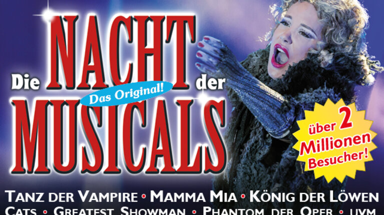 "Die Nacht der Musicals" in Stralsund: 10 % Rabatt für Sparkassen-Kunden