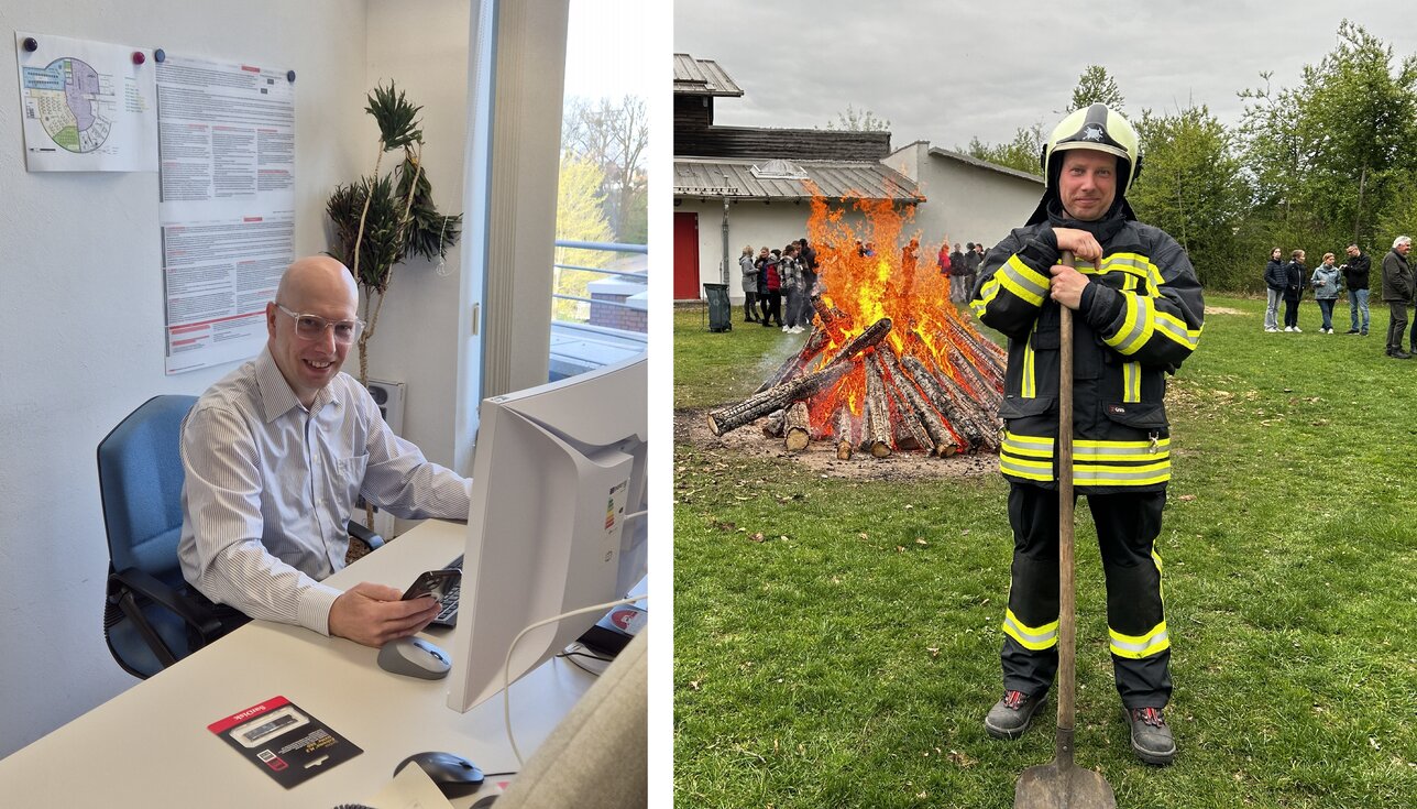 Zwischen Einsatz und IT: Marco ist bei der Feuerwehr und der Sparkasse Vorpommern