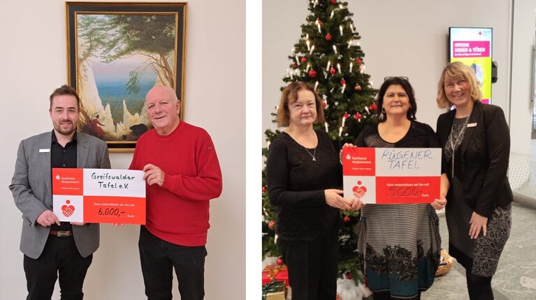 49.000 Euro: Sparkasse Vorpommern erhöht Spenden an die Tafeln