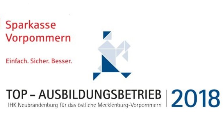 „TOP-Ausbildungsbetrieb 2018“ – Sparkasse Vorpommern erneut unter den besten Ausbildern in der Region