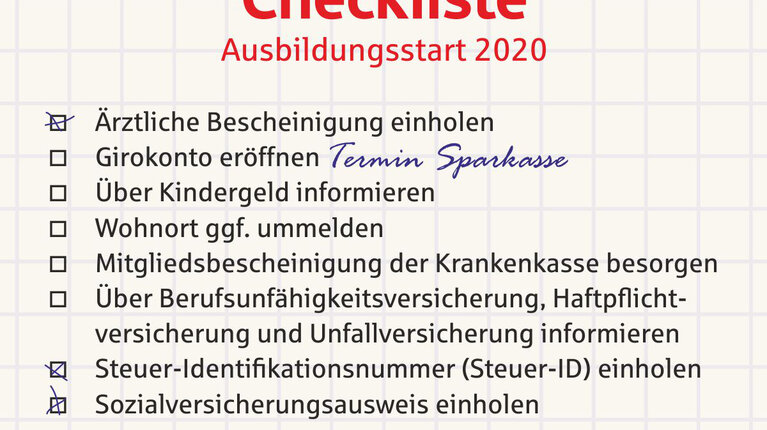Von Azubis für Azubis: Checkliste für den Ausbildungsstart