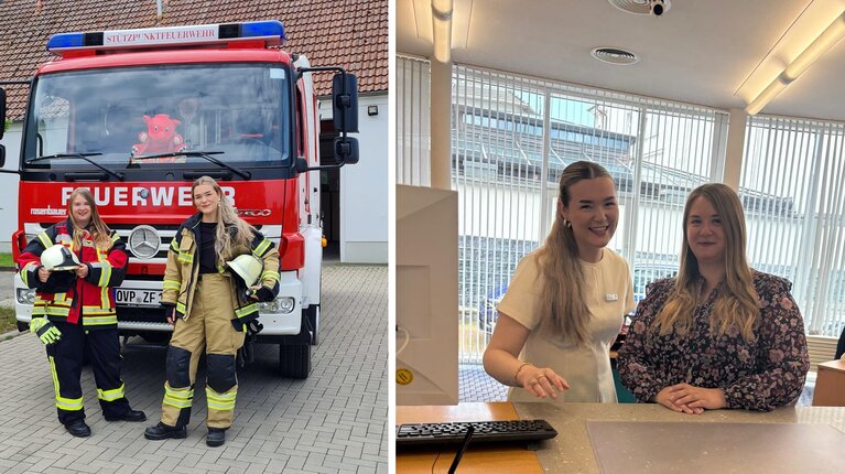 Bei Alarm geht’s von der Sparkassen-Filiale zum Feuerwehr-Einsatz