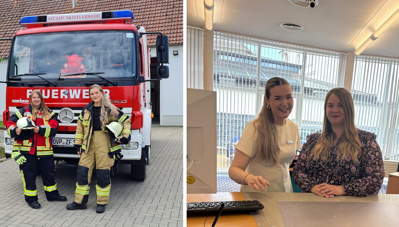 Bei Alarm geht’s von der Sparkassen-Filiale zum Feuerwehr-Einsatz