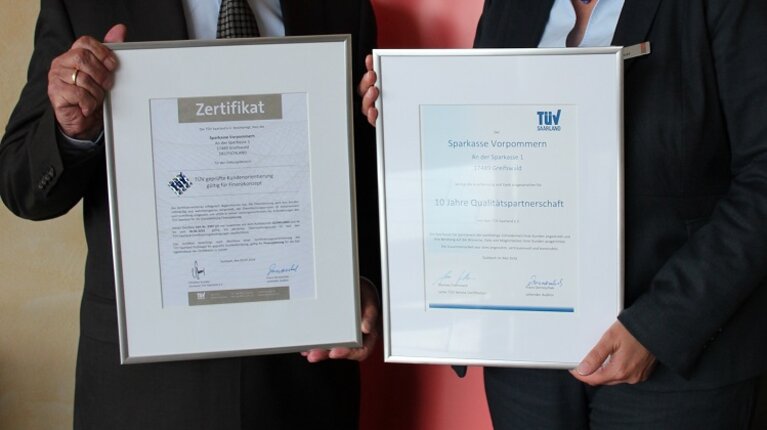 Zum zehnten Mal in Folge Spitzenqualität in der Beratung durch den TÜV bescheinigt